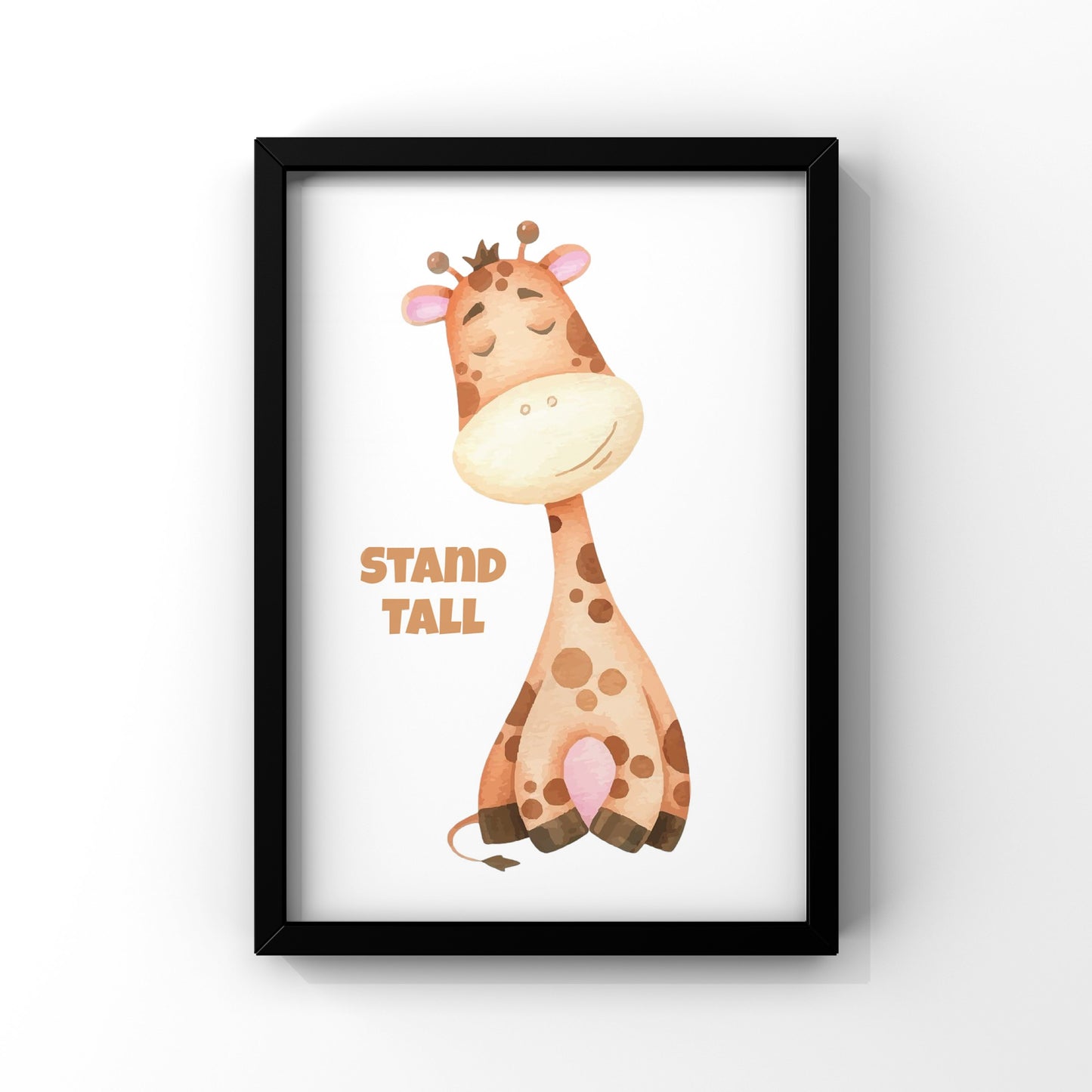 Baby giraffeframed Poster