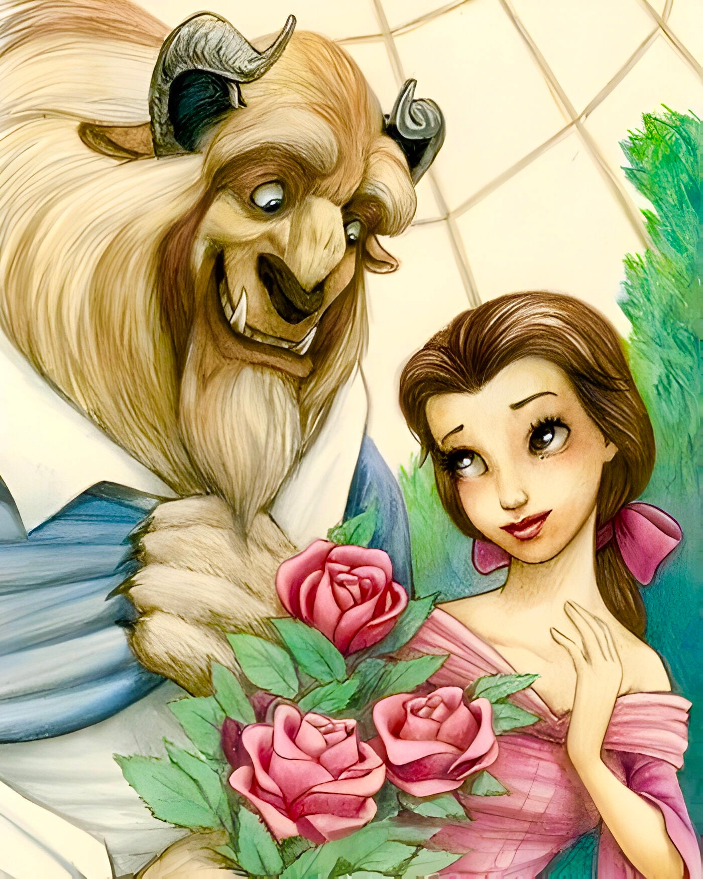 Beauty & The Beast Diamond Poster