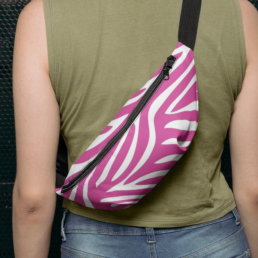 Purple Zebra Waist Bag