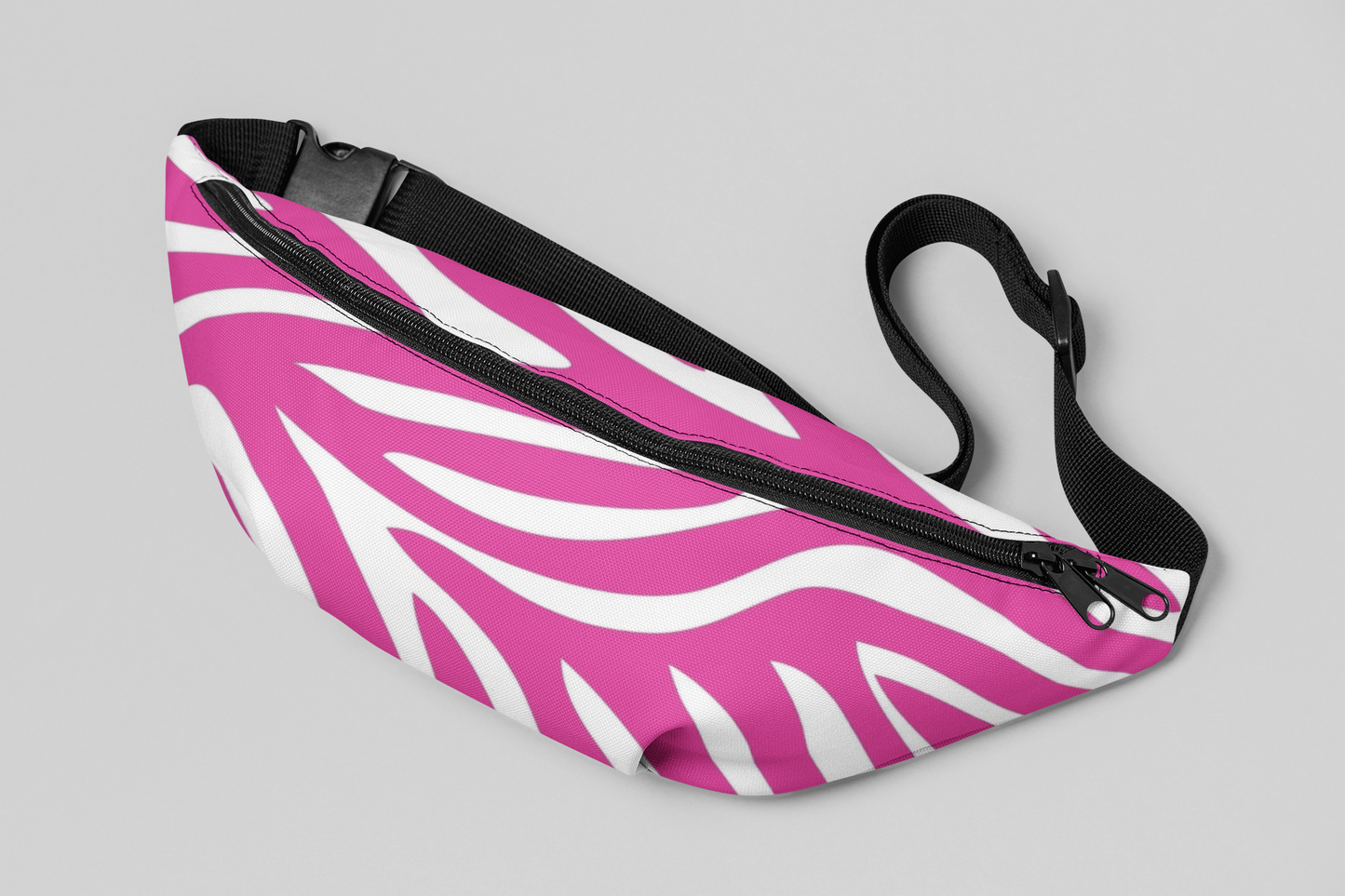 Purple Zebra Waist Bag