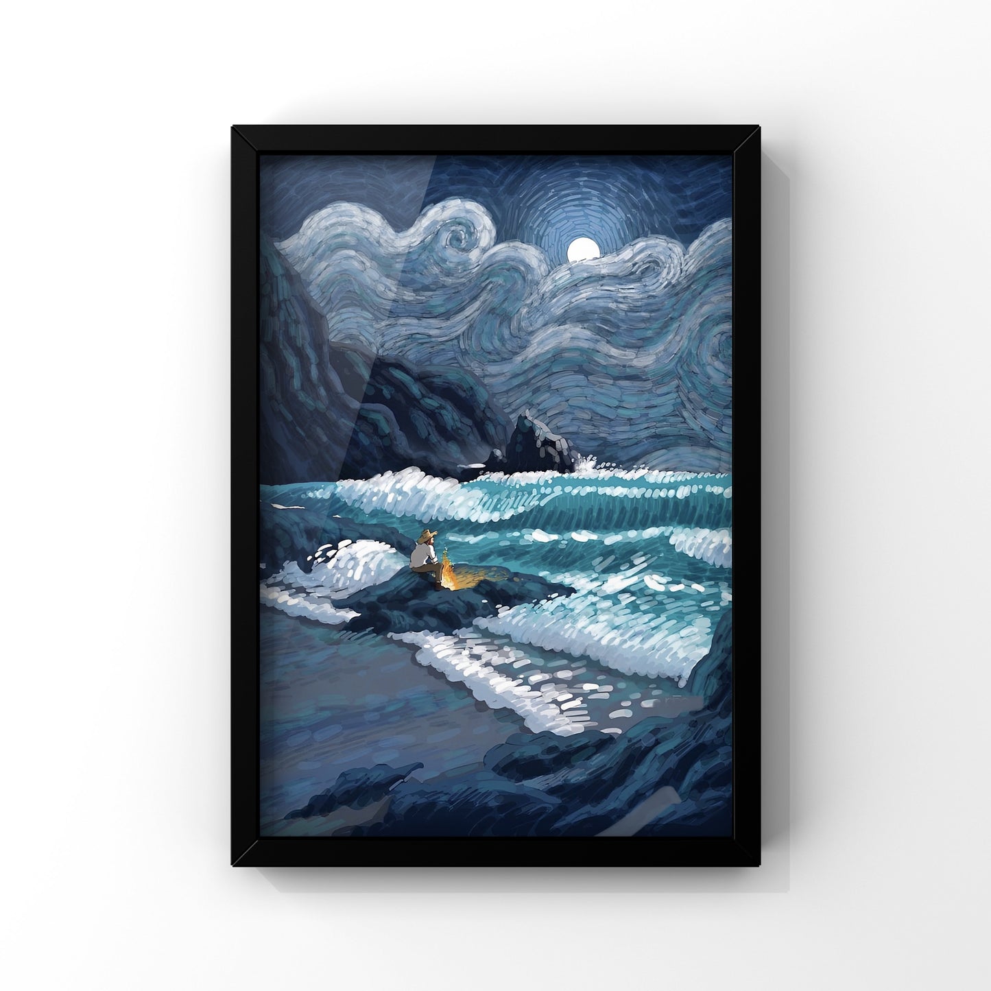 Seascape Framed Poster