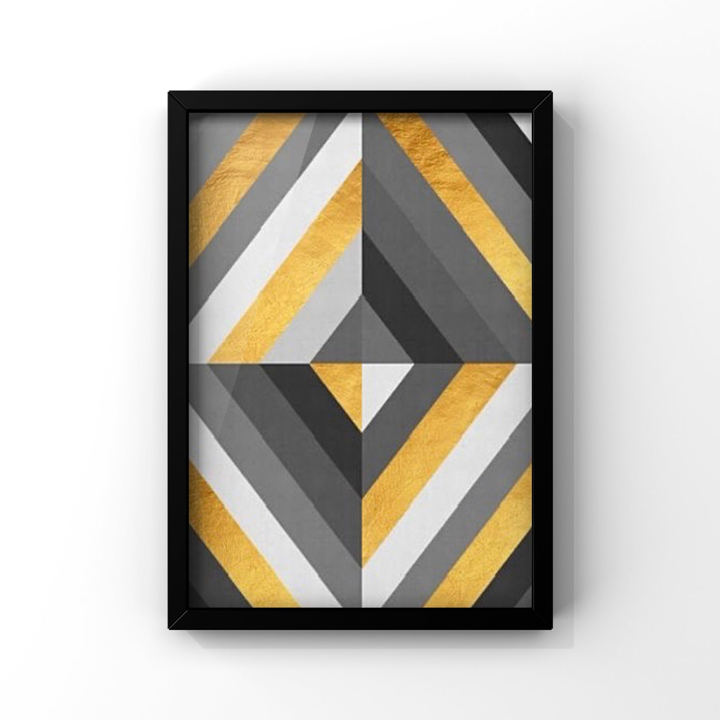 Gold&Grey 3 Framed Poster