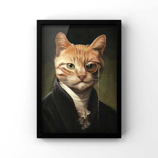 Cat of Distinction Framed Poster