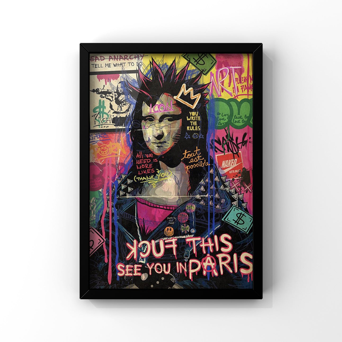 Punk Rock Framed Poster