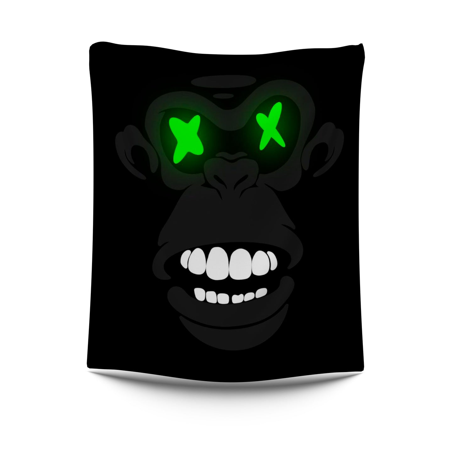 Monkey Black Tapestry